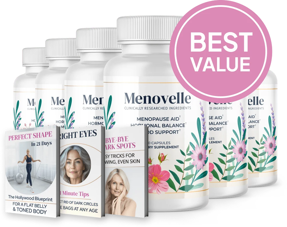 Menovelle six bottles with three bonus e-books